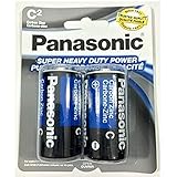 6PC Size C Panasonic Batteries Super Heavy Duty Power Zinc Carbon