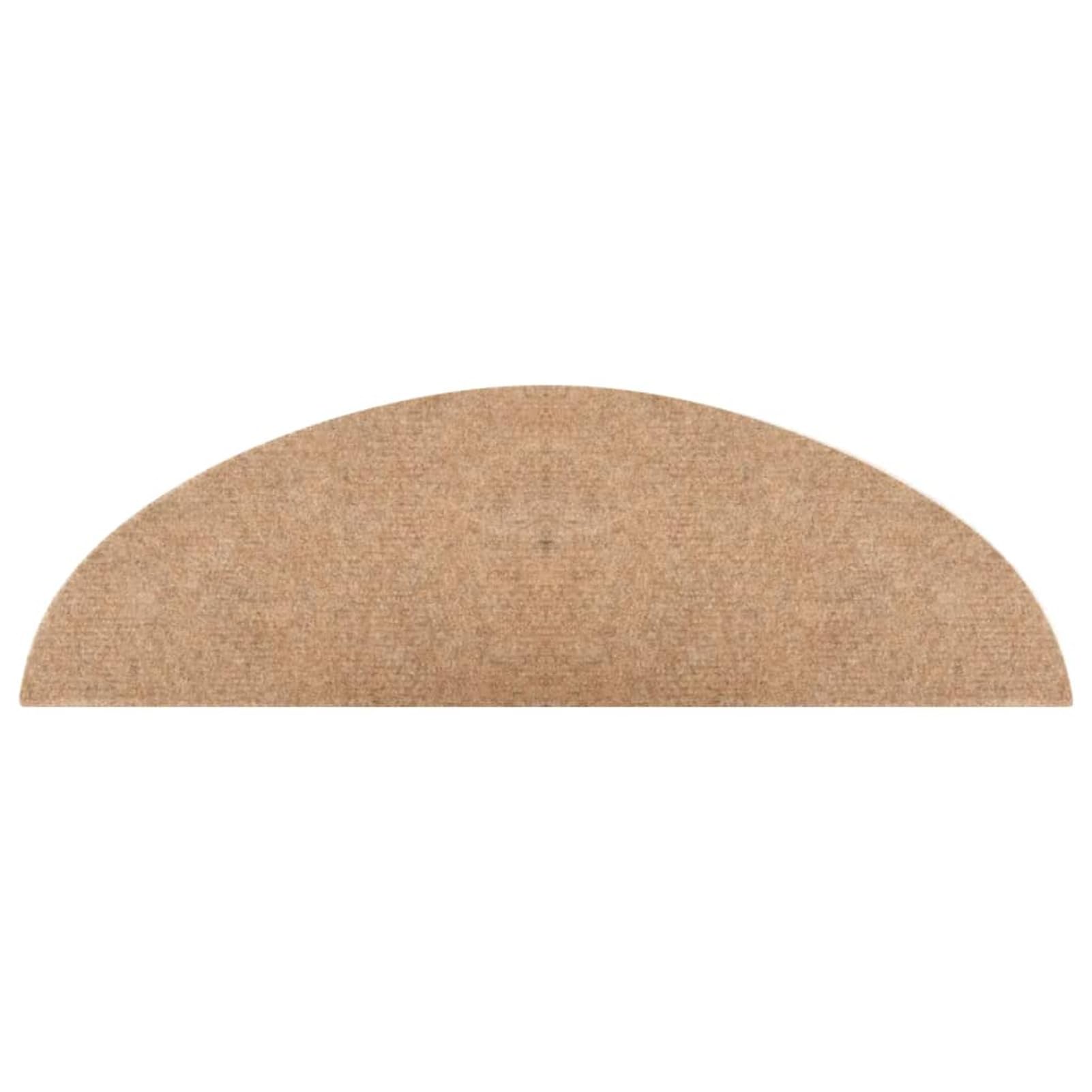 Tidyard Tapis d'escalier Auto-adhésifs 10 pcs Beige 56x17x3 cm, Tapis Escalier Tapis de Sécurité pour Sol Protection, Aînés et Animaux