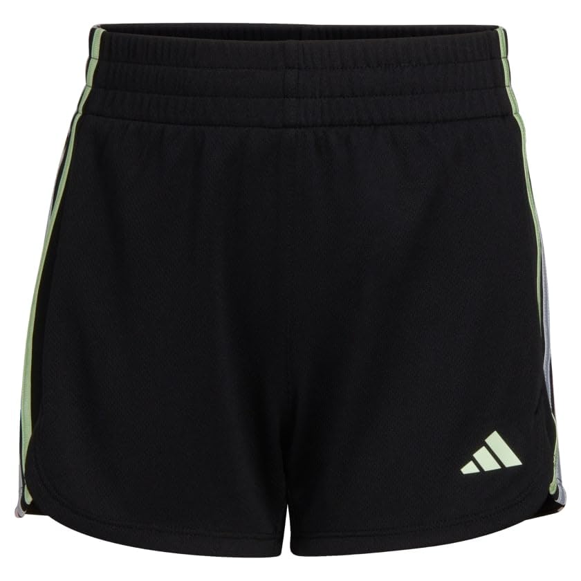 adidas Girls' 3 Stripe Pacer Mesh Short4