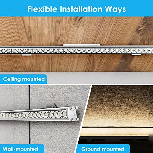 Nanzgecc 36W Led Wall Washer Light, 5000K Daylight White 3.2Ft 120V Wash Light Bar, 3850Lm Ip67 Waterproof Plug In Lights For Outdoor Indoor Lighting Project Church Landscape Garden Building-2 Pack… #TOP3