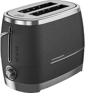 Beko Cosmopolis Toaster TAM8202W, Retro White Rose Gold Design, Extra Wide Slot 2-Slice Toaster, Includes Defrost, Reheat & Cancel Functions