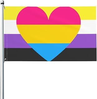 Nonbinary Genderqueer Non Binary Pansexual Pride Flag Welcome Party Outdoor Outside Decorations Picks Home House Garden Yard Decor 3 X 5 Ft Large Flag