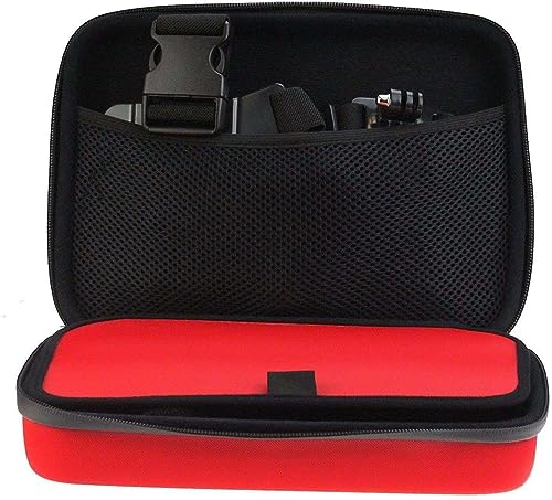 Image of Navitech Red Action Camera Hard Case - Compatible with SJACAM SJ20 Dual Lens Action Camera