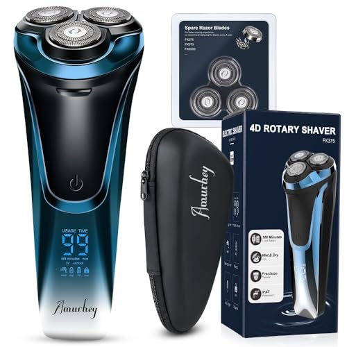 Imagen de Afeitadora Eléctrica Para Hombre Rotativa con 3 Cabezal Repuesto Afeitadora