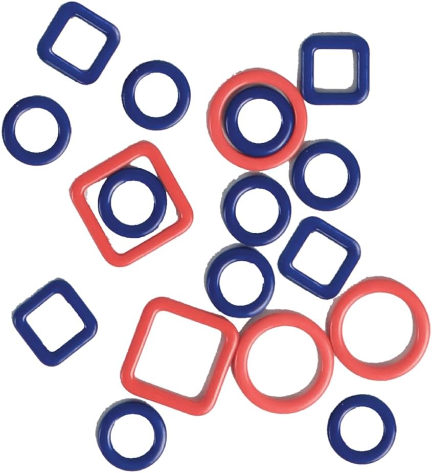 KnitPro Metal Amour Stitch Markers | Pack of 40