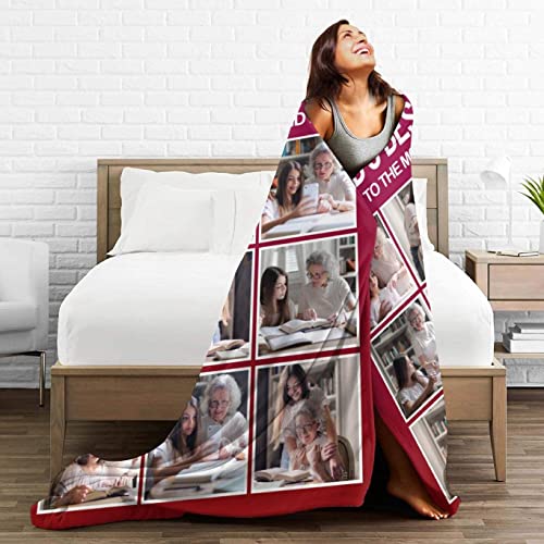 Othercrazy Personalized Blankets With Photos, Fuzzy Throws Blanket For Women #TOP4