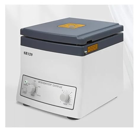Centrifuge, Micro Hematocrit School Laboratory Blood PRP Centrifuge Machine 15300xg With 24 Tubes Capillary Centrifugal SH120,Laboratory device
