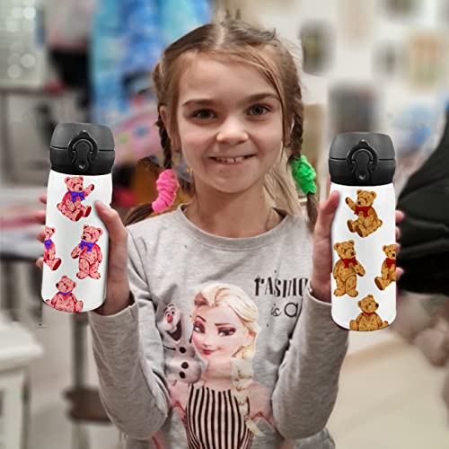Aiheart Kids Sublimation Water Bottle,10Oz Blank Stainless Steel Kid Thermo Mug,Double Wall Vacuum Insulated Sport Water Bottle,With Shrink Wrap Films And Lid,For School Travel(Black 2Pack) #TOP6