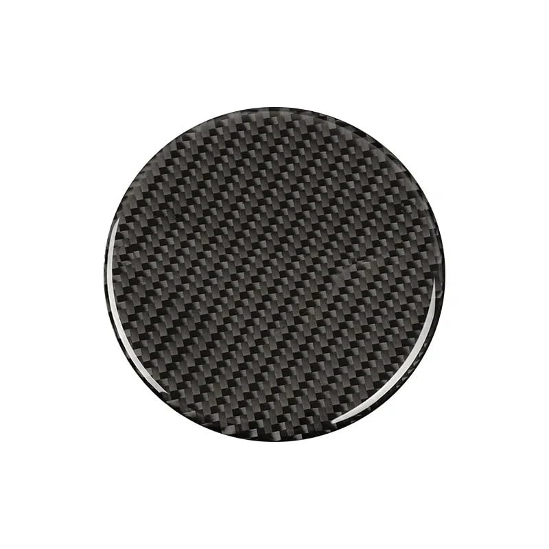 molduras interiores de coche Emblema Central Para Volante De Coche, Pegatina Decorativa Para Panel Interior, Accesorios Para Ford Para Mustang 2015-2021 Botones de Coche Pegatinas(Negro)