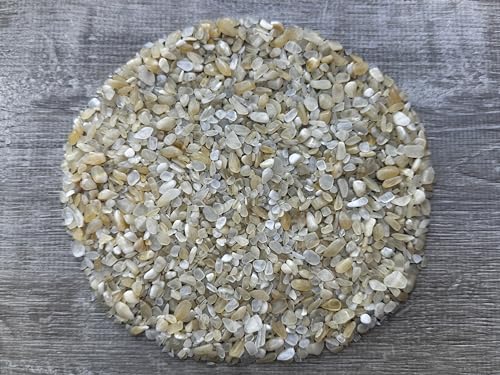Image of GAF TREASURES 2 oz Lot Yellow Calcite Natural Semi Tumbled Gemstone Chips, Crushed Mini Crystals, Undrilled Crystal Chips (Yellow Calcite)