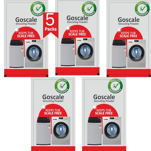 Image of L G Washing Machine Cleaner Descale Powder Descaling Appliance Quick Drum Descale Deep Cleaning for Semi and Fully Automatic Front and Top Load Tub Clean Pouches 100g (Packet Of 5)
