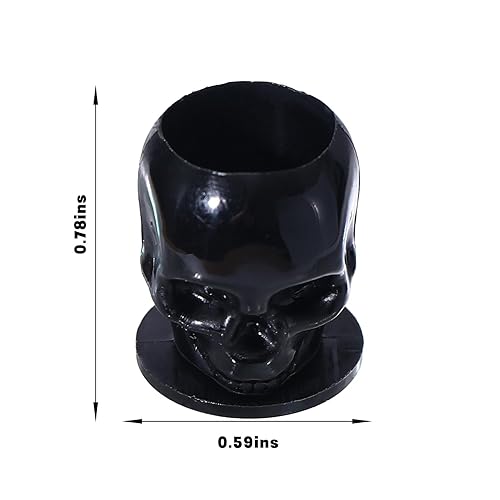 Miniatura 2 de Tattoo Ink Caps Disposable Skull Tattoo Ink Cups 200PCS Plastic Ink Caps for Tattooing Makeup Pigment Ink Cups Tattoo Ink Holder Tattoo Supplies and
