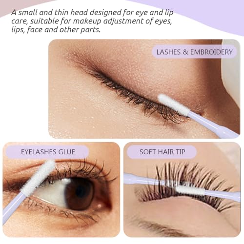 Image of MAYCREATE 100-Count Fine Tip Cotton Swabs for Makeup Removal Eyeliner Mascara Precision Removal Excess cosmetics Cotton Swabs Makeup Tools for Eyeliner Fixing & Sharpening & Lip Liner Correction