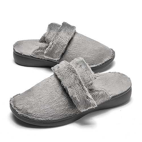 SOLLBEAM Womens Slippers House shoes with Arch Support Orthotic Heel Cup indoor outdoor sandals