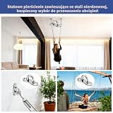 Zestaw 8 uchwytów z oczkiem M6 ze stali nierdzewnej do zawieszenia na ścianie, huśtawki, sprzętu morskiego (60 x 20 x 28 mm)