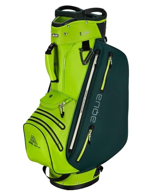 Sac de golf imperméable Big Max Aqua Style 4 vert fini les clubs mouillés