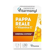 Nectar Royal – Pappa reale + Vitamina C – Energia e Difese – Integratore alimentare per il sistema immunitario – Per ridurre Stanchezza e Affaticamento – 30 capsule – Vitarmonyl