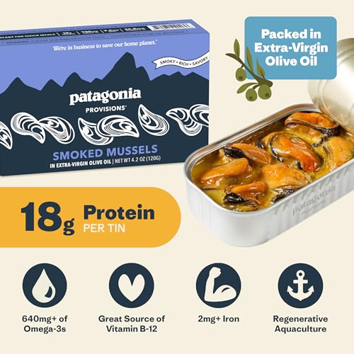 Patagonia Provisions Canned Mussels Bulk Bundle | Responsibly Sourced in Spain | Bundle of 30 | Smoked, Spicy, Lemon Herb image 4
