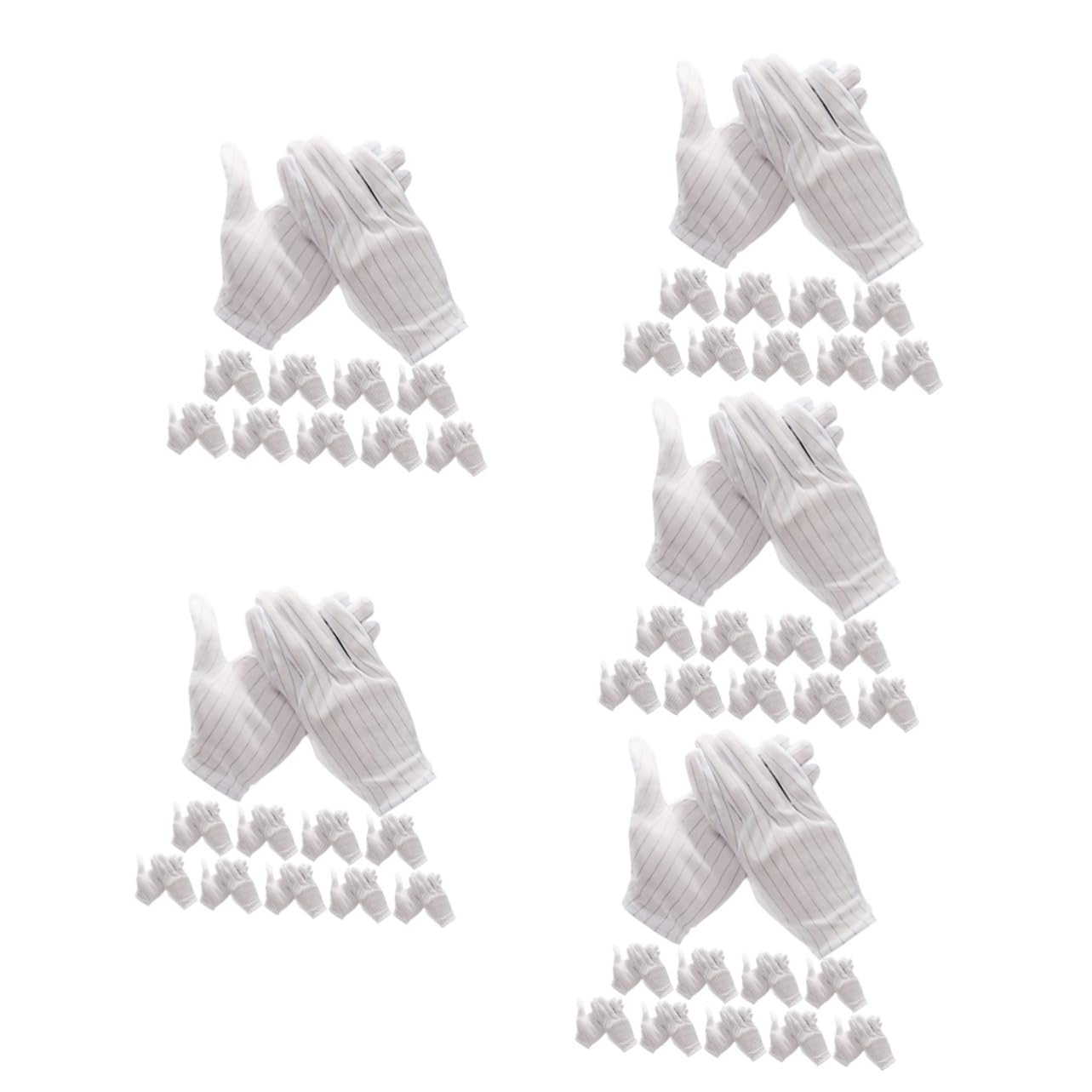 Uonlytech 50pares Guantes Antiestáticos Para Trabajo Electrónico Diseño Ergonómico Flexibilidad y Agarre Para Reparación De Pc y Montaje De Electrónica