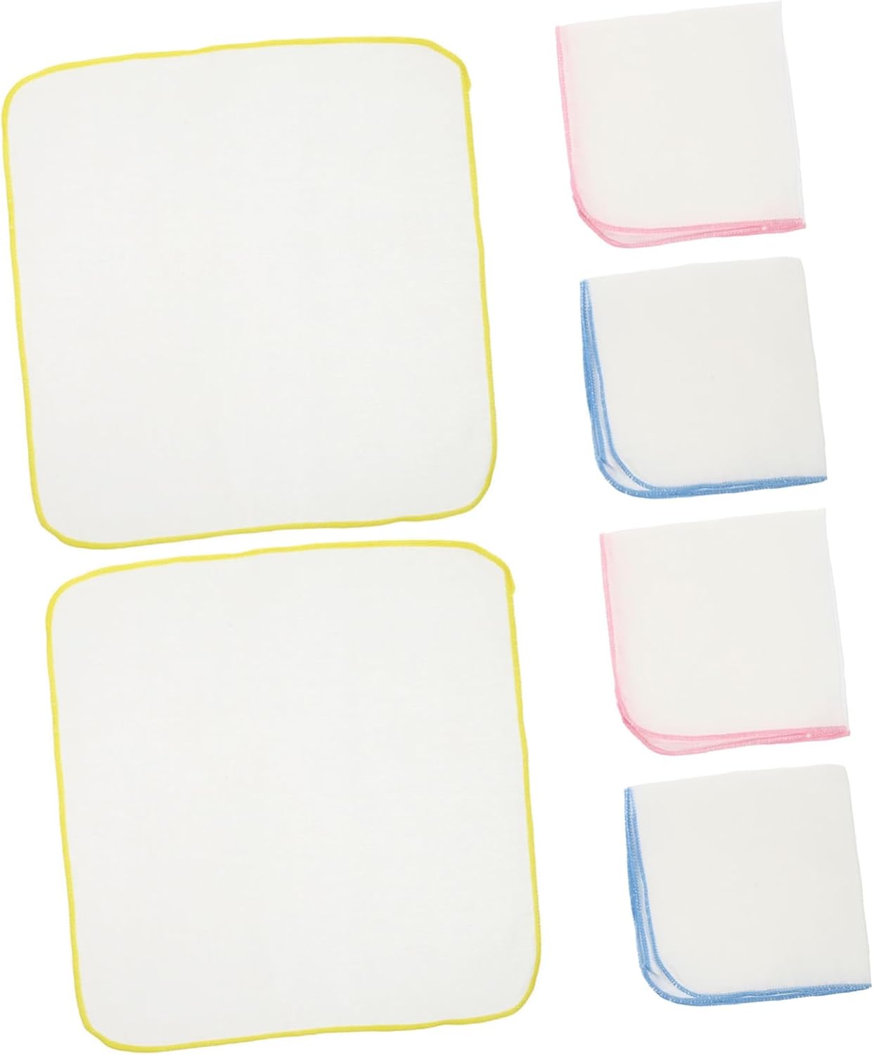 Burp Cloths Soft Muslin Burp Washcloths 6pcs Cotton for Babies with Comfortable Touch and Portable Design 11.8x11.8 Inch for Boys and Newborns During Travel and Outings