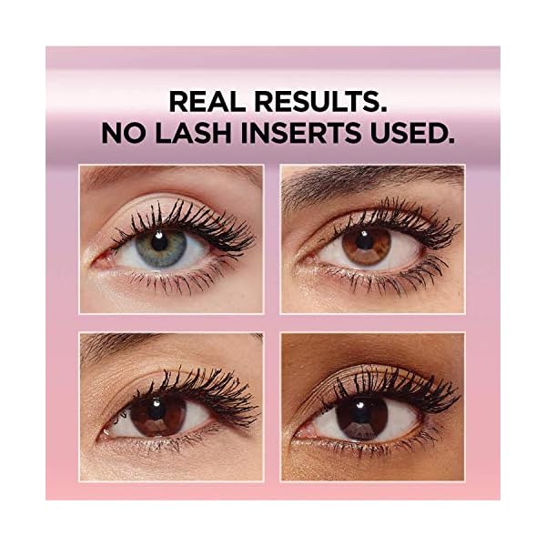 LOreal-Paris-Lightweight-Mega-Volume-Washable-Mascara-Black-Washable-Black-03-Fl-Oz L'Oreal Paris Makeup Air Volume Mega Mascara, Lightweight & Long-lasting Volumizing Mascara for Voluminous Eyelashes, Washable Black, 0.3 Fl Oz