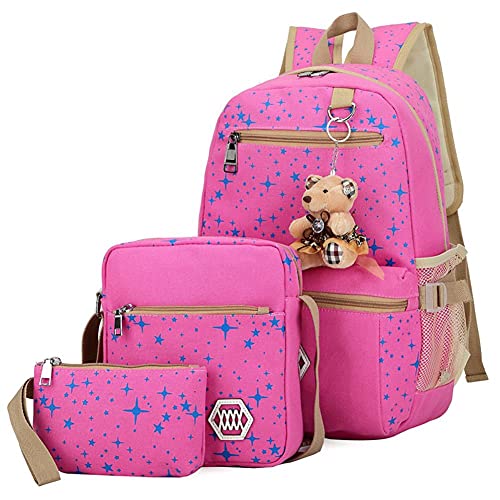 Sac à dos école fille primaire et ado avec grand compartiment à motif imprimé