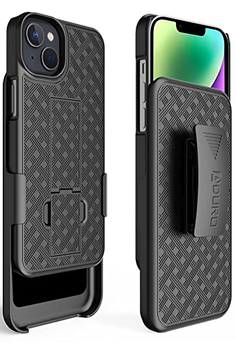 Aduro Combo Case With Kickstand & Holster For Iphone 14, Slim Shell & Swivel Belt Clip Holster, With Built-In Kickstand For Apple Iphone 14 (6.1") 2022 #TOP29