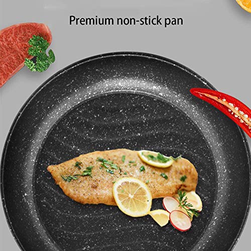 GUHPZA Frying Pan,Cookware,Non-Stick Frying Pan 28cm,Sturdy non-scalding Handle,Coating - Image 3