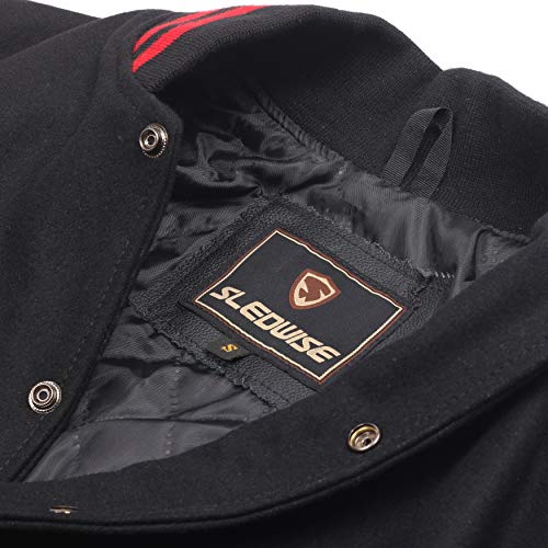 Image of Varsity Jacket Baseball Letterman Jacket- Wool and Leather Premium Quality Unisex Basketball Jacket