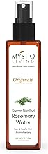 Mystiq Living Rosemary Water Spray for Hair Growth | Steam Distilled 100% Pure and Natural Hydrosol, Hair Mist - 100ML | Men & Women