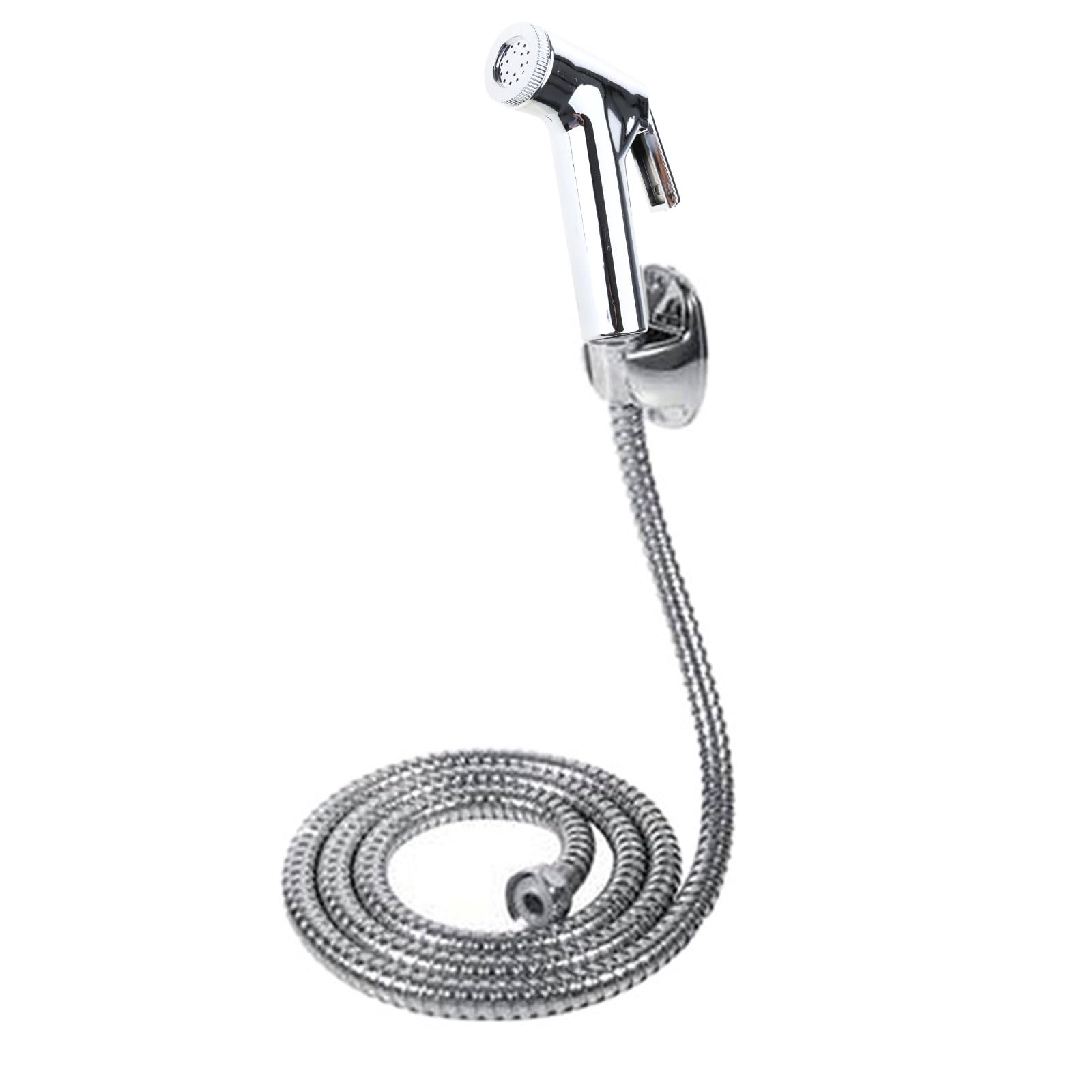 Handheld Bidet Sprayer Set Adjustable Water Pressure Control Portable Bidet Sprayer with Spring Hose for Bathroom