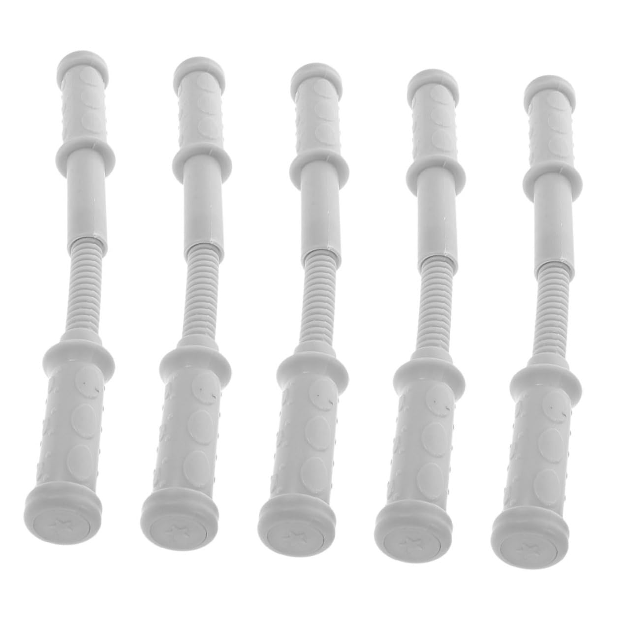 Toddmomy 5Pairs Rocking Horse Handles Threaded Plastic Grip Replacement for Rocking Easy Install Indoor Outdoor Use Secure Grip for