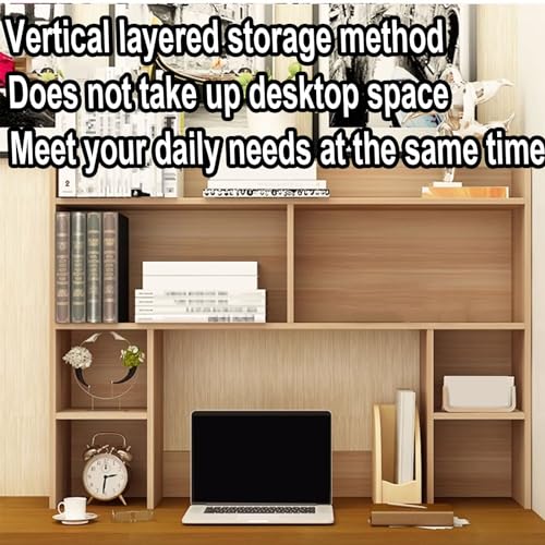 Étagère de bureau en bois compacte pour optimiser un petit espace de comptoir - 7