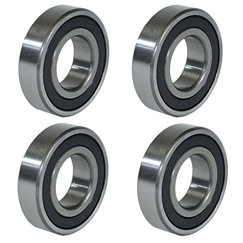 Roulement à billes 30x62x16mm étanche pour essieu de remorque et moyeu métrique - Lot de 4