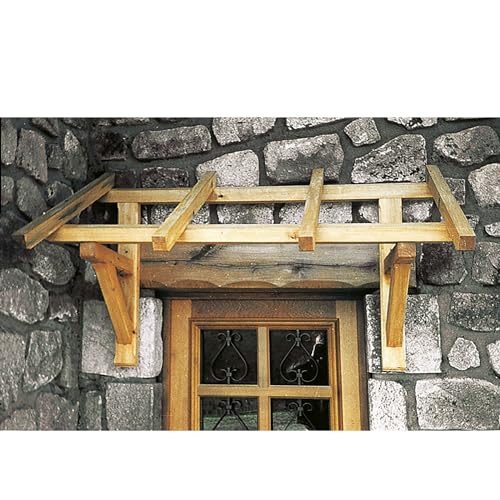 Levigne 02768 Marquise d'accueil avec ossature en Bois