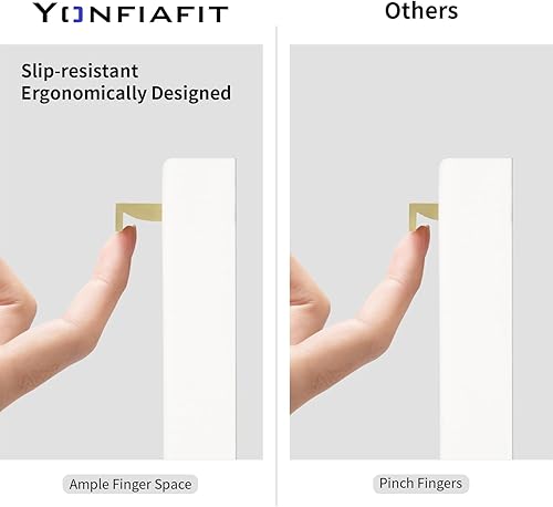 Miniatura 2 de YONFIAFIT Paquete de 8 tiradores de barra de 24 pulgadas de largo para armario, armario de cocina, cajón, armario, manijas de puerta largas de