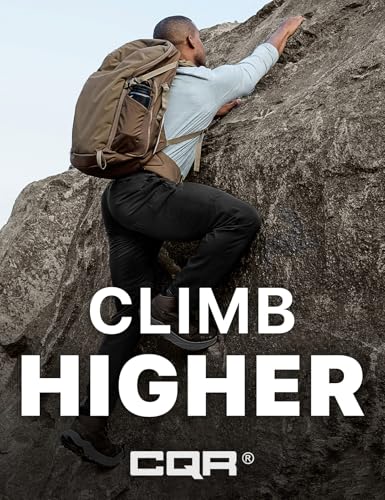 Image of CQR Men's Convertible Cargo Tactical Pants, Water Resistant Outdoor Hiking Pants, Zip Off Lightweight Stretch Work Pants