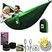 Lazy Monk Portable Camping Hammock Tent - 2 Person Hammocks with Tree Straps - Best Double Parachute Gear