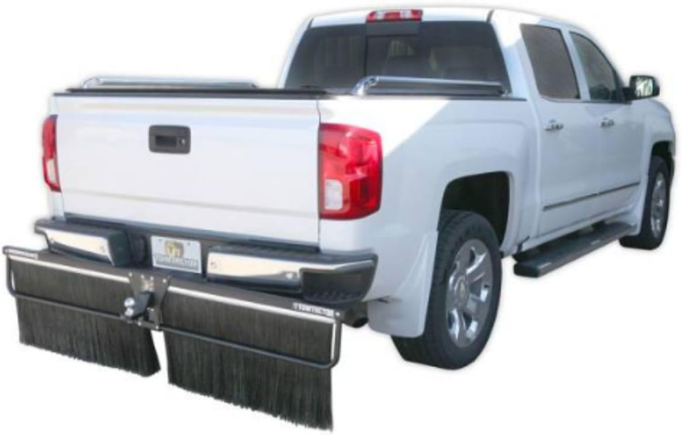 Tier 2 Mud Flap 27822-T2 Medium Duty Single Brush Strip - 78" Wide 22" Tall for 2" Hitch Receiver (Wall Mount Bracket NOT Included)