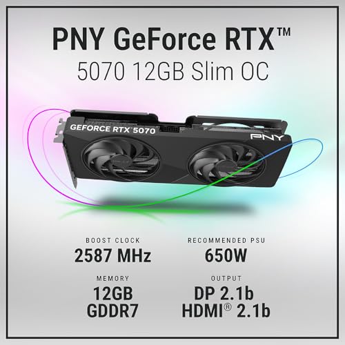 Scheda Grafica GeForce RTX™ 5070 12GB Slim OC Dual-Fan, 2-Slot - Scheda video - Immagine 1