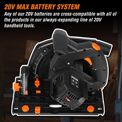 Wen Cordless 6.5-Inch Track Saw, Brushless With Variable Speed (Tool Only, 20V Max Battery Not Included) (20691Bt) #TOP7