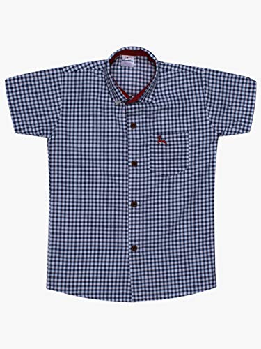 Image of superminis Boy's Cotton Regular Fit, Half Sleeves, Collared Neck, Printed Shirts for Casual Wear