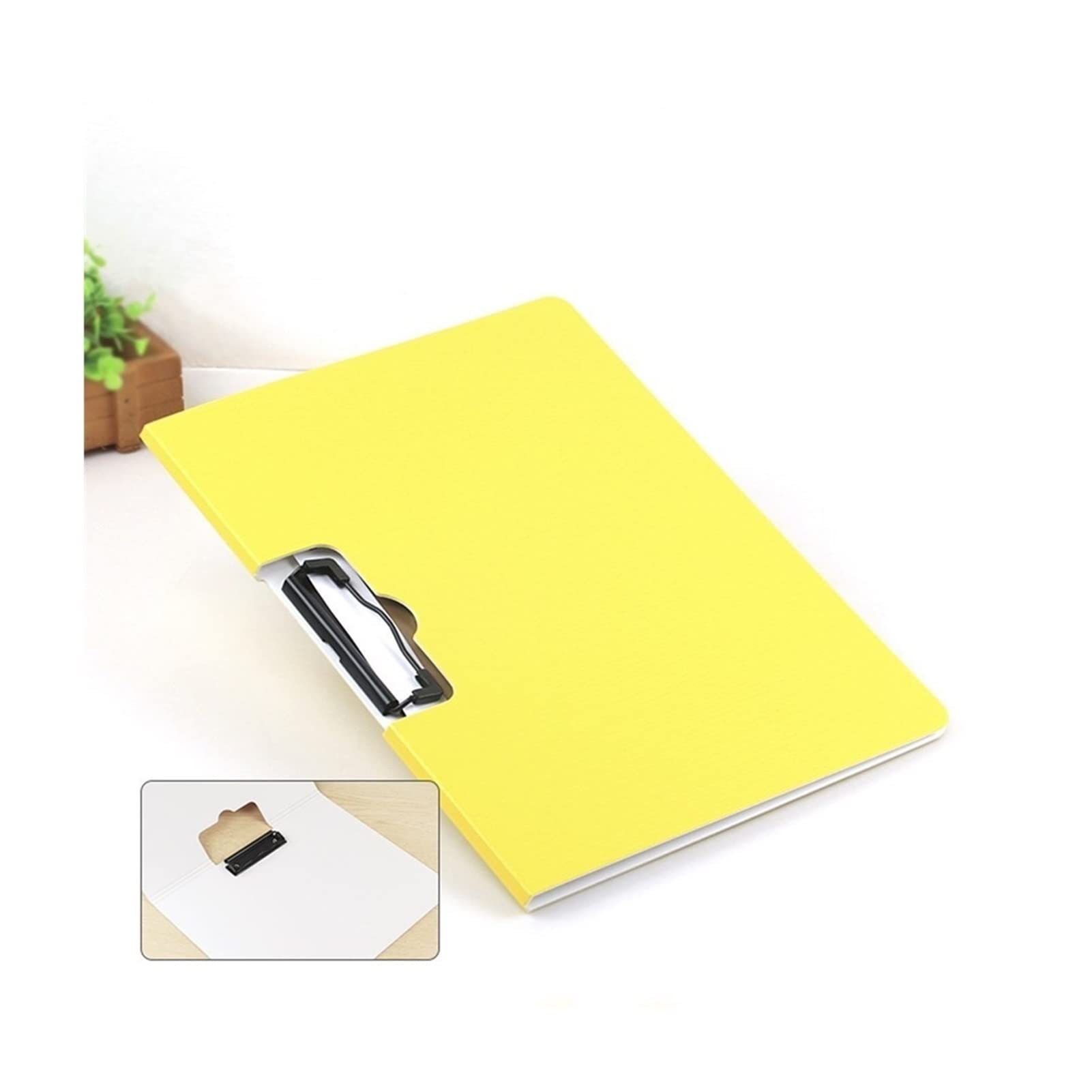 Aktenordner, Ordner for Dokumente, 6er-Pack Aktenordner, Kunststoff-Berichts-Präsentationsordner, Ordner mit Verstärkungsklammern, Lösungen, Akten-Organizer (Farbe: Rosa)(Yellow)