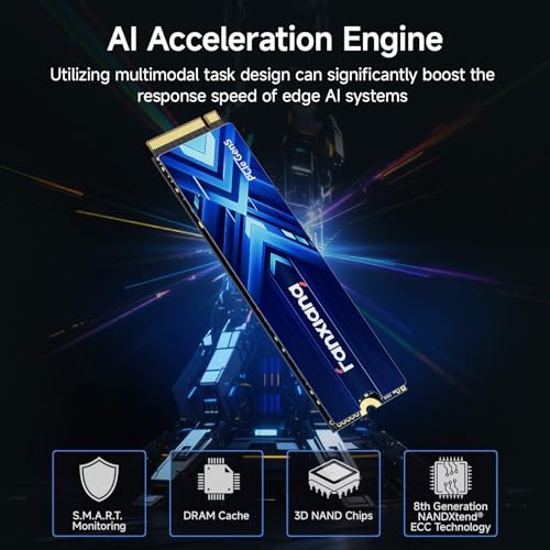 fanxiang 2TB NVMe SSD PCIe Gen5, Read/Write Speeds Up to 14000/10000 MB/s with Cooling Sticker, M.2 2280 PCIe 5.0 with DRAM and SLC, Internal Solid State Drives for Desktops Laptop PC-S910 Pro - Image 4