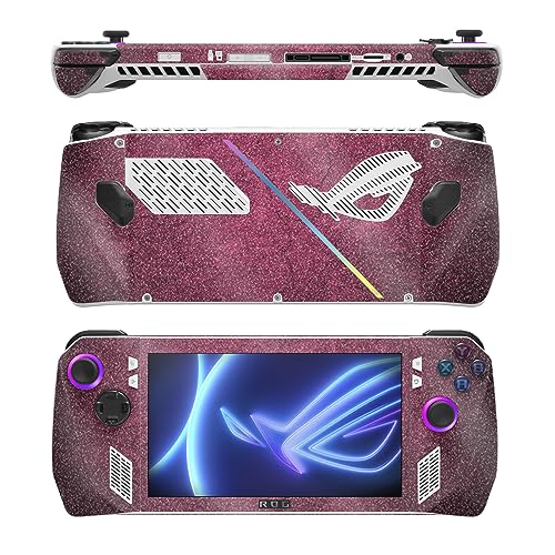 Image of MightySkins Glossy Glitter Skin Compatible with Asus ROG Ally - Pink Gravel | Protective, Durable High-Gloss Glitter Finish | Easy to Apply