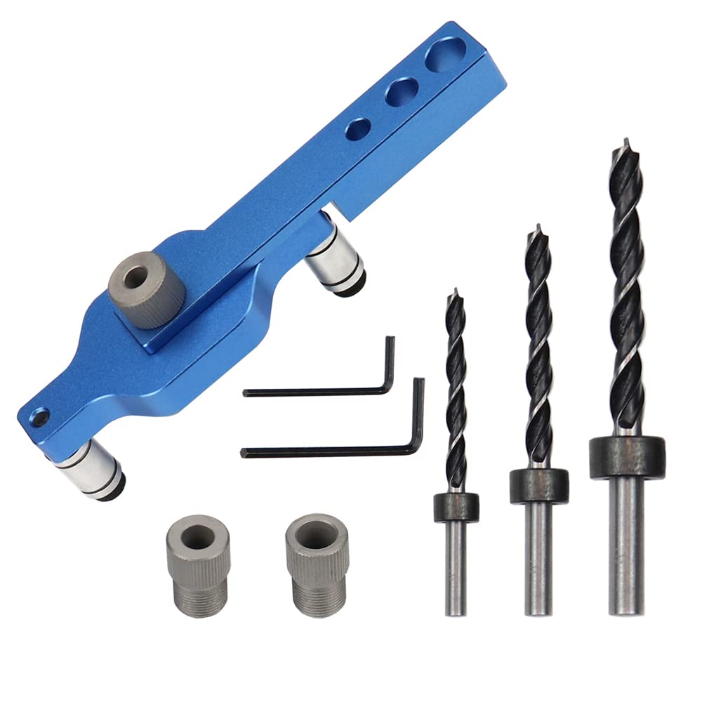 Kit de forage autocentrant Karlak avec guides de 6 8 10 mm pour bois