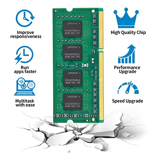Image of 8GB 1Rx8 PC3L-12800S RAM,8 GB DDR3L 1600 Sodimm Memory, 1.35V 1RX8 PC3 1600 DDR3 12800 CL11 204 Pin per Laptop Notebook