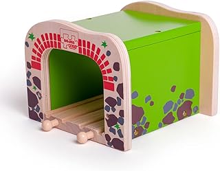 Bigjigs Rail, Double Tunnel, Wooden Toys, Train Set, Train Tunnel, Wooden Train Track Accessories, Bigjigs Accessories, Train Toys, Train Tunnel for Kids