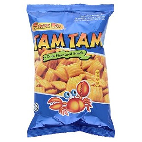 Snek Ku Snack (Tam Tam Crab, 6 Packs x 80g)
