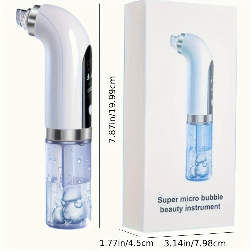 NYSDM 6 Testina Pore Cleaner Estrattore Elettrico Aspirazione Punti Neri Aspirapolvere Elettrico Acne Cleaner Punti Neri Aspirapolvere